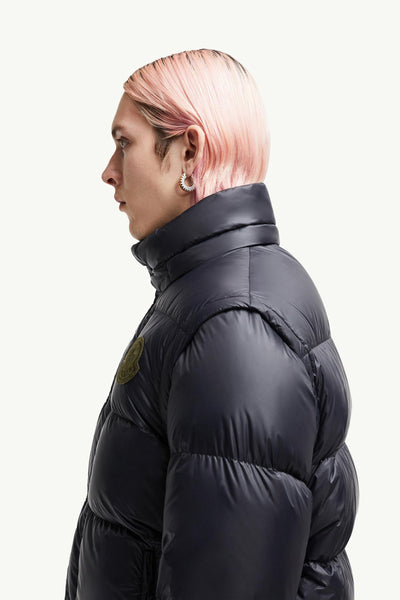 "MC" Cyclone kurze 2-in-1-Daunenjacke mit Kapuze