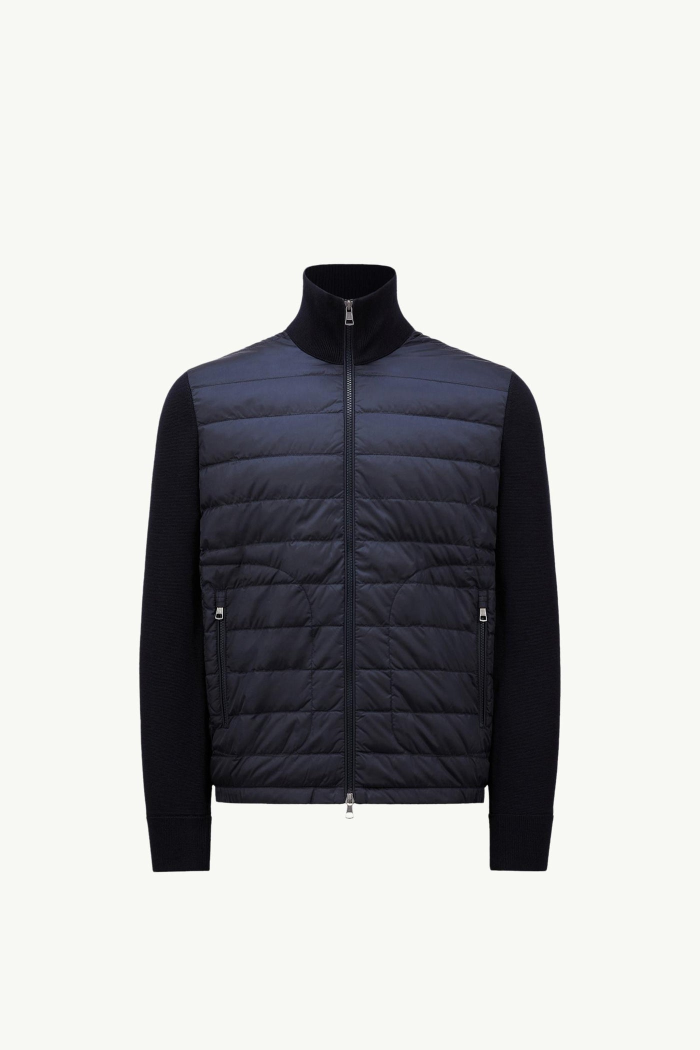 "MC" Gepolsterte Strickjacke mit Reißverschluss