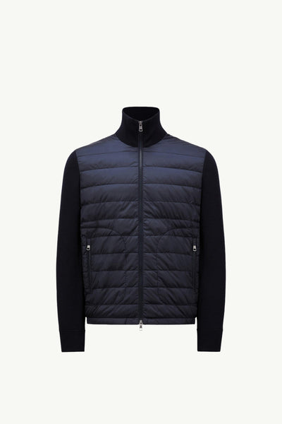 "MC" Gepolsterte Strickjacke mit Reißverschluss