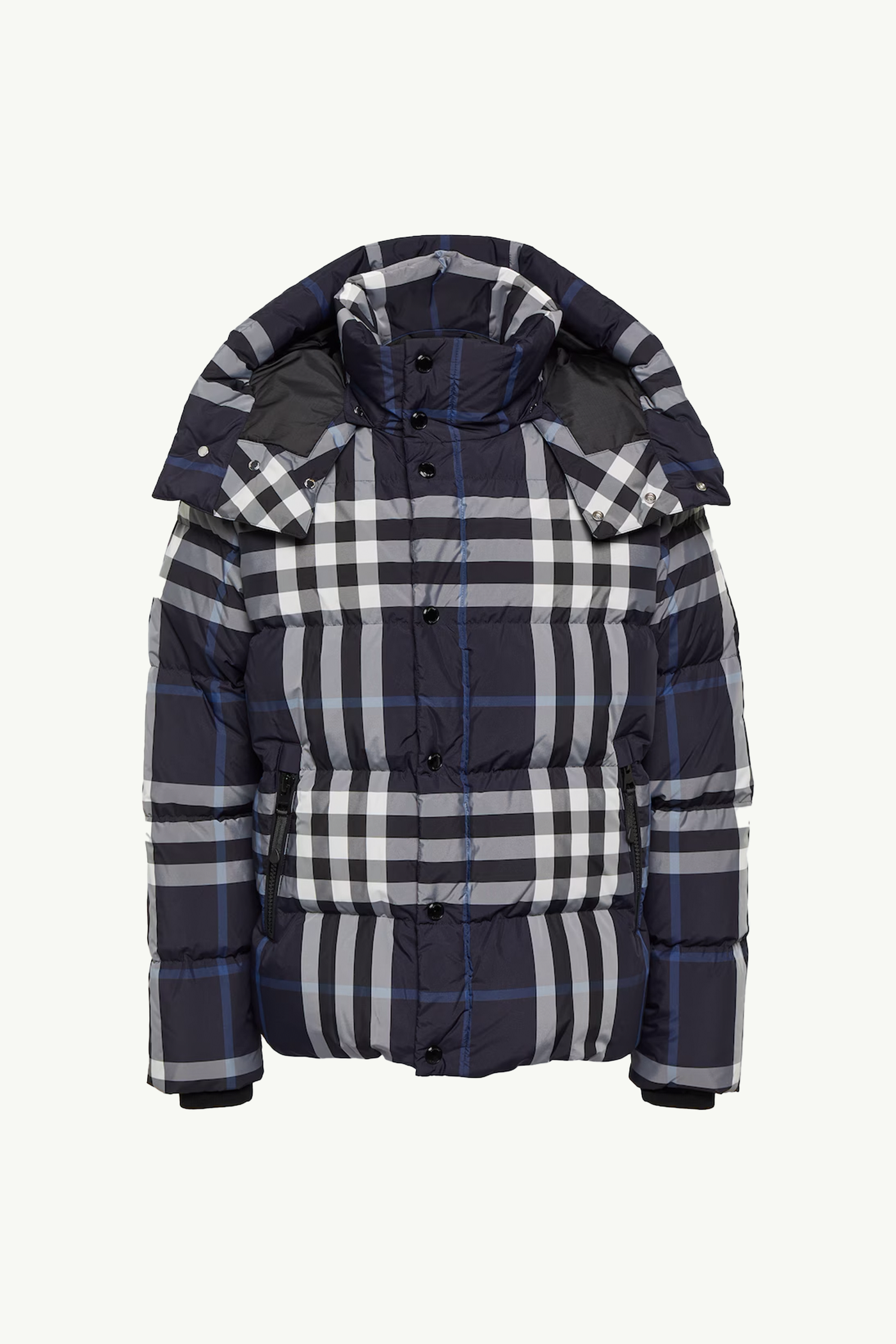 "BRBY" Puffer Jacket Weiß/Dark Charcoal Blau