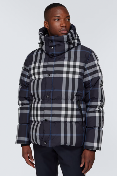 "BRBY" Puffer Jacket Weiß/Dark Charcoal Blau
