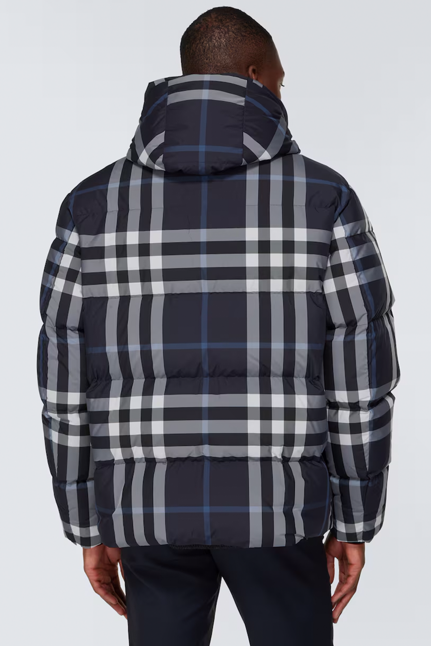 "BRBY" Puffer Jacket Weiß/Dark Charcoal Blau