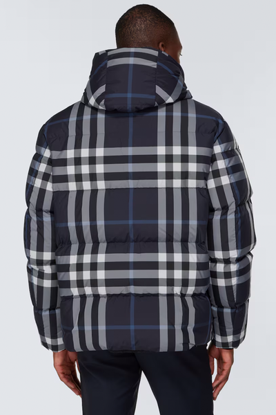 "BRBY" Puffer Jacket Weiß/Dark Charcoal Blau