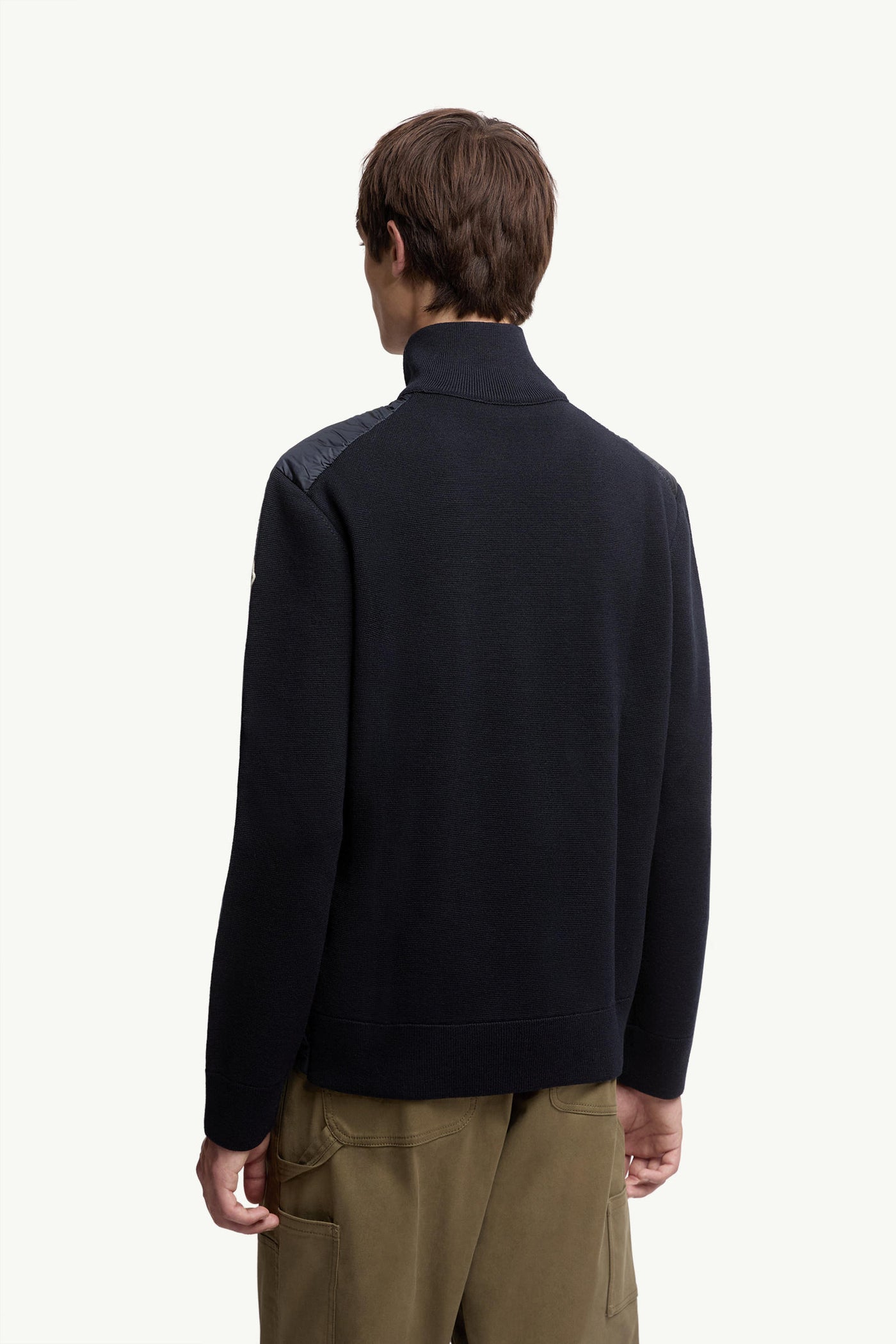 "MC" Gepolsterte Strickjacke mit Reißverschluss