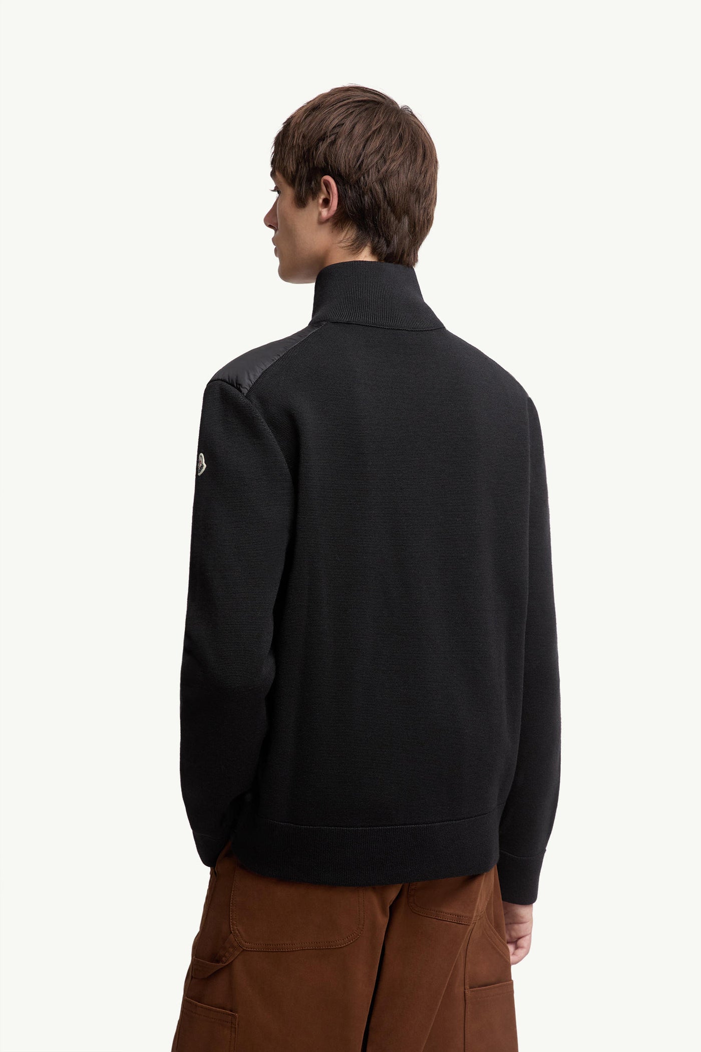 "MC" Gepolsterte Strickjacke mit Reißverschluss